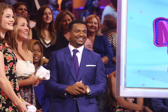 AMERICA'S FUNNIEST HOME VIDEOS - "Episode 2601" -- "America's Funniest Home Videos," the longest-running primetime show in ABC history, returns with new host Alfonso Ribeiro ("Dancing with the Stars," "The Fresh Prince of Bel-Air") on SUNDAY, OCTOBER 11 (7:00-8:00 p.m., ET) on the ABC Television Network. The video highlights in the season 26 premiere episode include a package of "Animal Encounters" complete with an affectionate seal who jumps into a man's kayak to snuggle, a dolphin who gives a woman climbing into a boat a playful nudge, a sneaky raccoon is caught on camera climbing into the house through a doggy door to steal the dog's food, a woman finds a possum underneath her bed, and a practical joke is played on a group of teens who bite into caramel onions rather than apples. (ABC/Michael Ansell) ALFONSO RIBEIRO