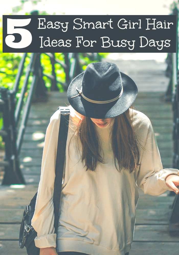 Smart girls know how to do their hair for busy days in a flash. Check out our five ideas that will have you out the door looking cute in no time.