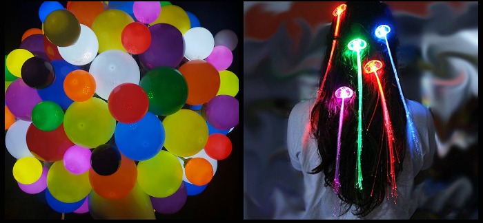 I have been looking for a way to help a friend celebrate her birthday, and we just came up with the most amazing idea for a glow in the dark party! What better way to celebrate my friend’s sweet 16 then with all her closest friends surrounding her glowing! Here are some of the ideas we have rounded up so far.