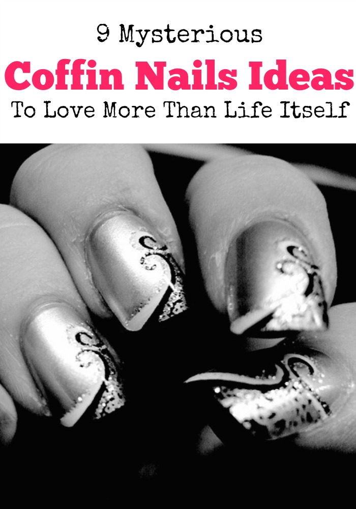 Give your next coffin nails mani a mysterious looCheck out our styles that are slaying this edgy and beautiful look. I love them all!