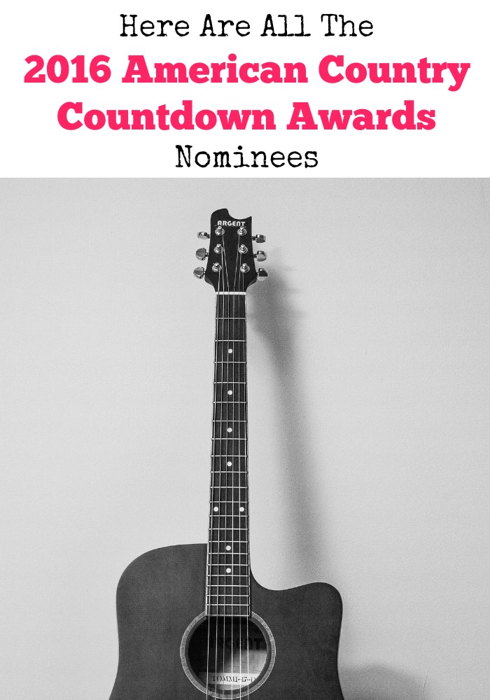 The 2016 American Country Countdown Awards Nominees are here with all your fav country artists on the list. I can't wait to see who wins artist of the year!