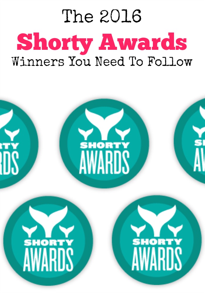 I love following the best on social media. Some of my favorites channels and feeds just won at the 2016 Shorty Awards! Check out the list of winners!!
