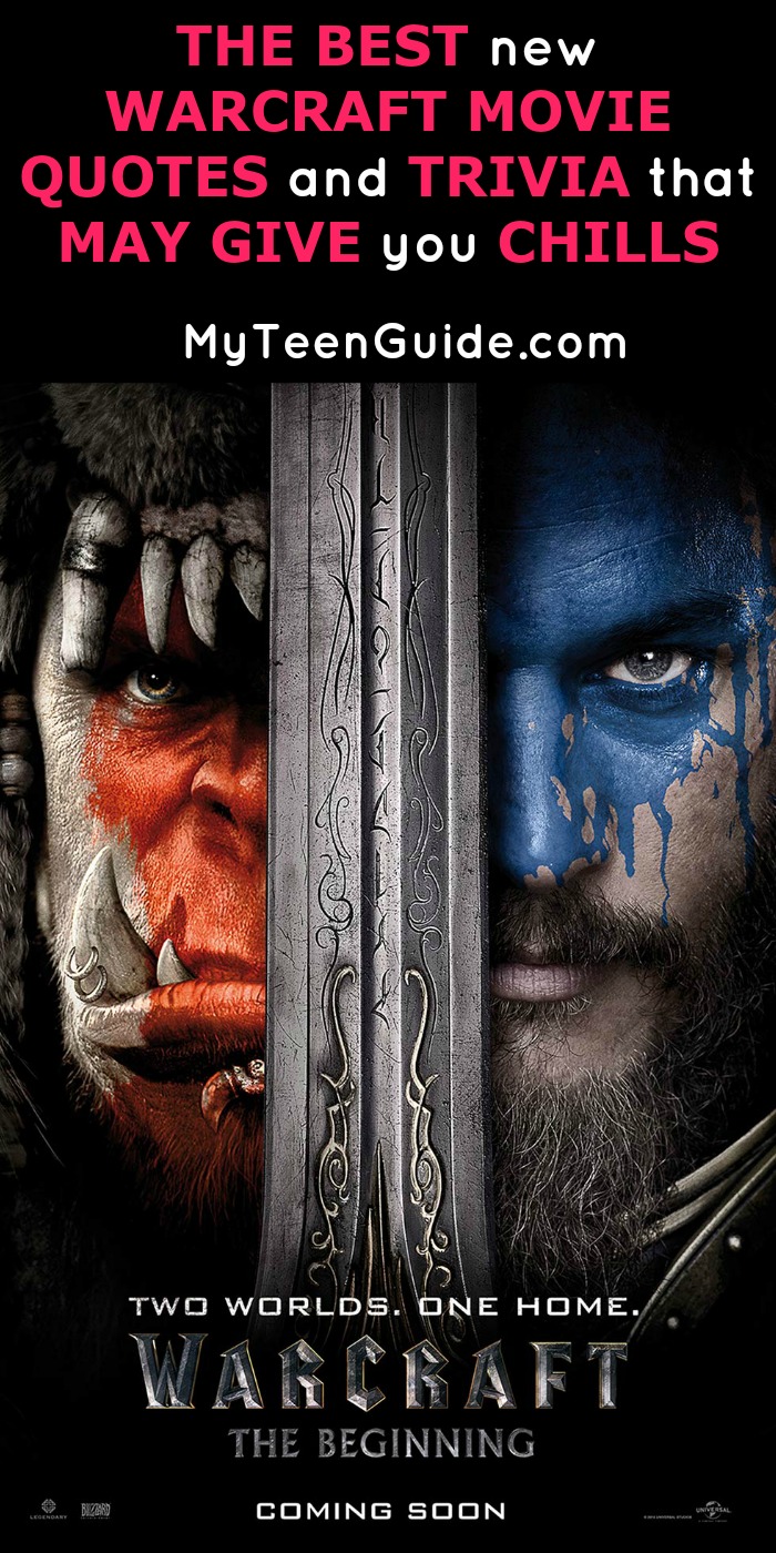 It doesn't matter if you play the game or not, these epic Warcraft Movie quotes and fun Warcraft movie trivia is getting me pumped up for this movie! I have to admit, I'm not really a huge gamer, but my friends who are have been talking about this movie for what feels like forever! Now that I see the movie trailer and a few of these pictures that freak'in amazing, yeah I want to go to! This fantasy movie is on my list of movies to watch! I've gathered a sneak peak at the Warcraft Movie quotes and the Warcraft movie trivia we know so far. Click to check out all the detaills over on the blog!