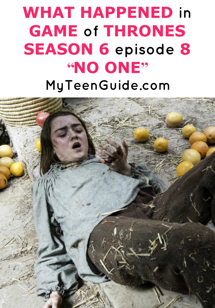 Get your Game of Thrones facts straight, things are going down with Arya! Find out what happened to the characters this week on GoT! What Happened In Game Of Thrones Season 6 Episode 8? "No One"