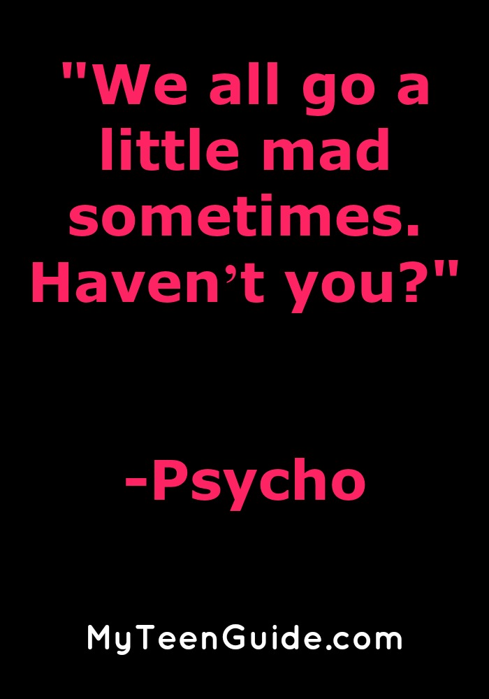 This one's from Psycho! Check out more of the best Halloween movie quotes of all time!