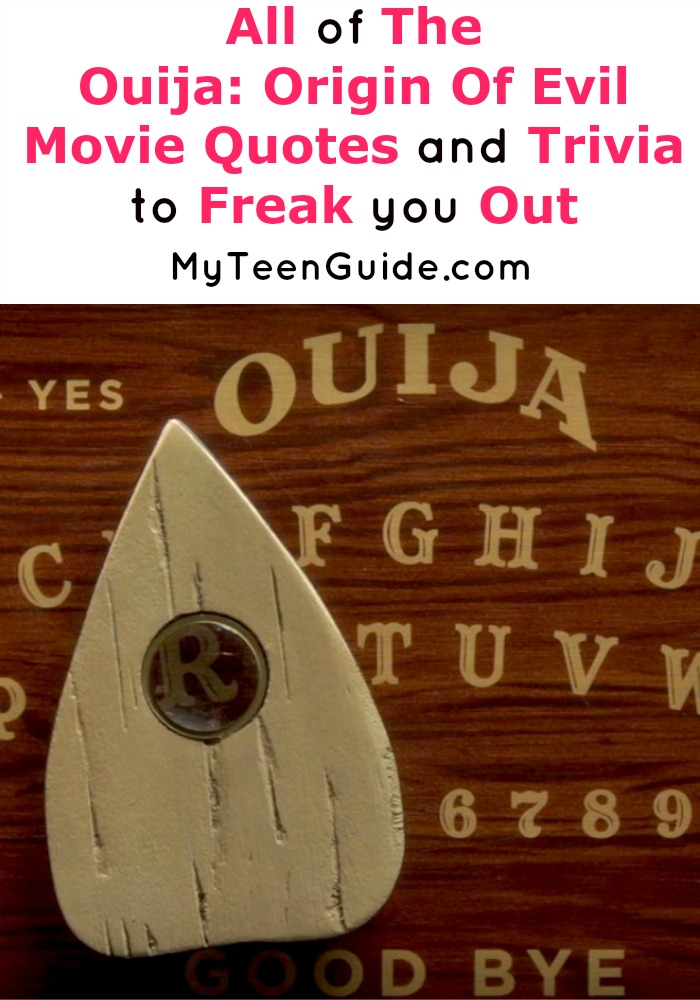 “Who else is looking for Ouija: Origin of Evil movie quotes and trivia bits before the movie hits theaters? This insider peek at the movie looks creepy!