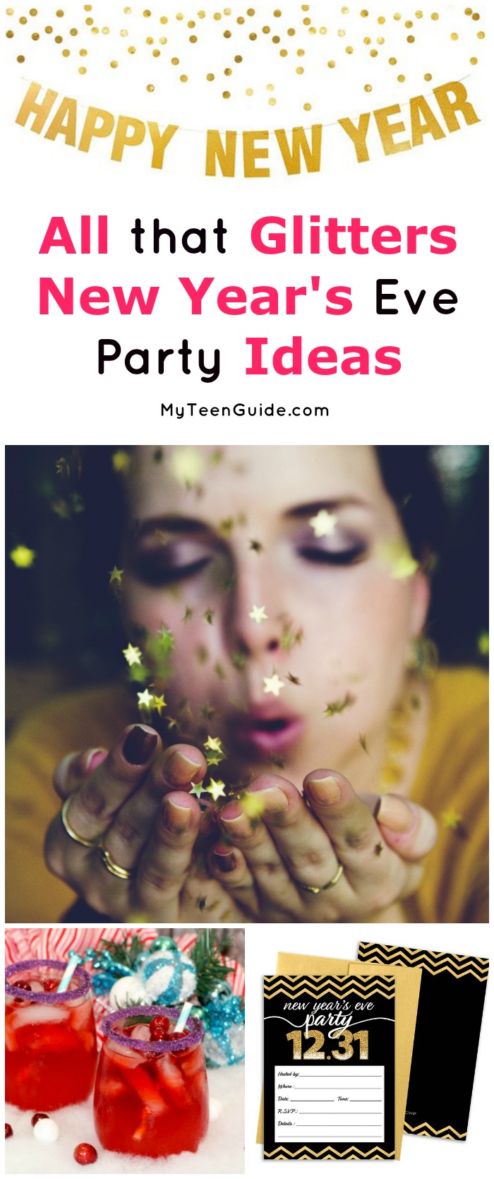 Ring in the New Year with glitz and glam with these "All that Glitters" New Year's Eve party ideas! We'll show you everything you need to have THE party of the year!