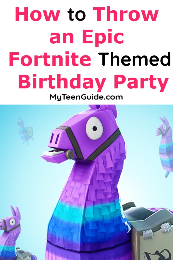 Diy fortnite party decorations